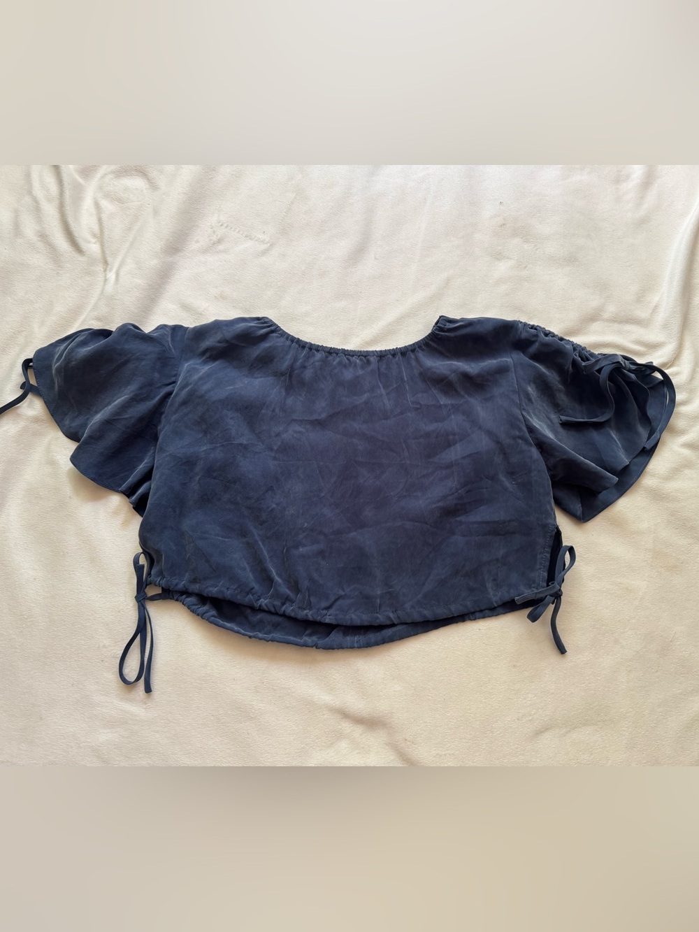 R.G. Kane 100% cupro crop top